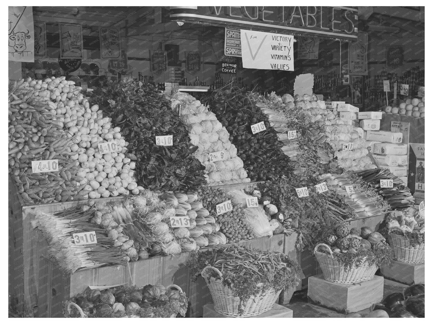 Porterville California Vegetable Stand February 1942