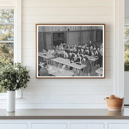 First Aid Class for Farm Workers Woodville California 1942