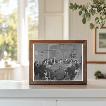 Farm Workers Meeting at Tulare County Camp February 1942