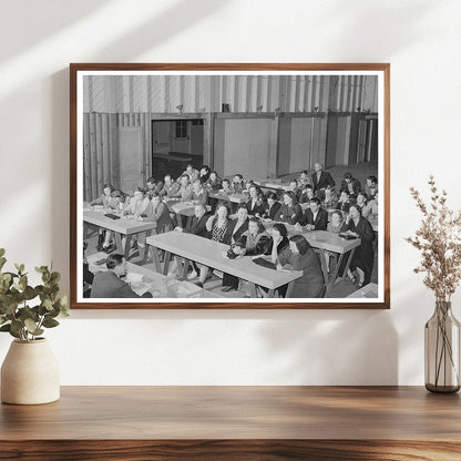 First Aid Class for Farm Workers in Woodville 1942