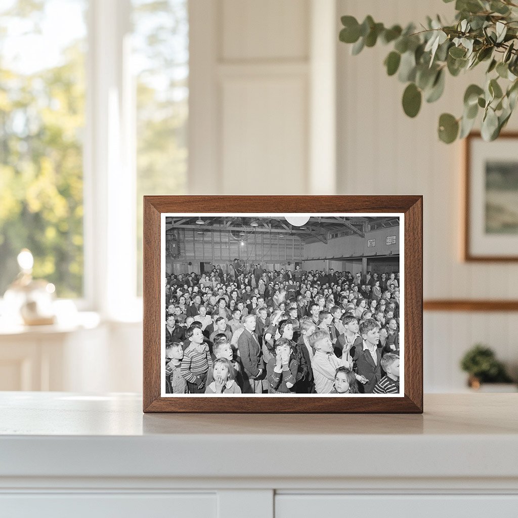 Farm Workers Movie Night Tulare County California 1942