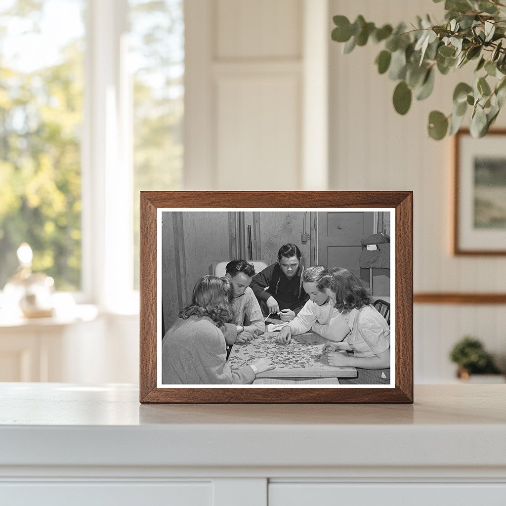 1942 Woodville California Community Recreation Room Photo