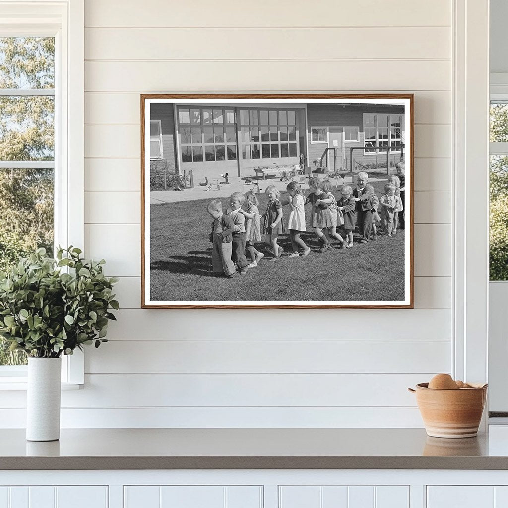 Children Playing in Farm Workers Nursery Woodville 1942