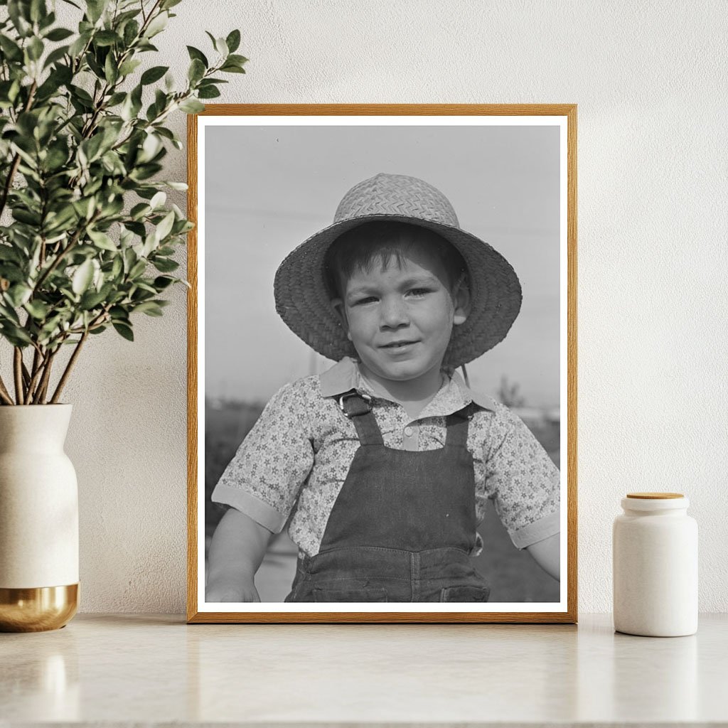 Young Boy in Woodville California February 1942 Photograph