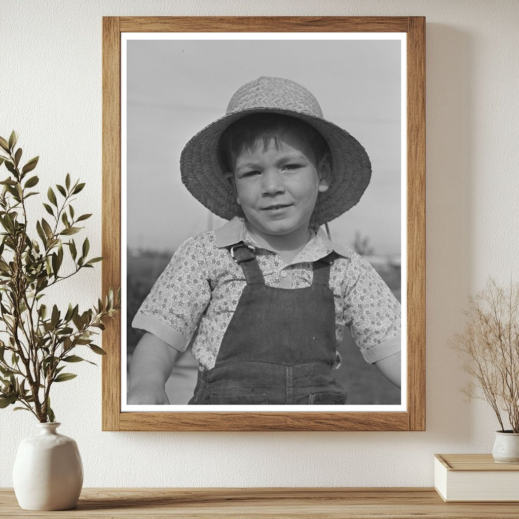 Young Boy in Woodville California February 1942 Photograph