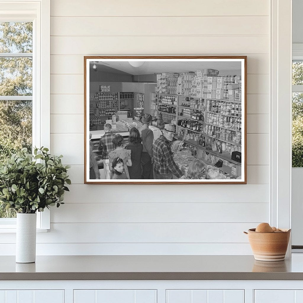 Cooperative Store Interior Woodville California 1942