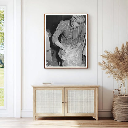 Farm Workers Carding Surplus Cotton Woodville 1942