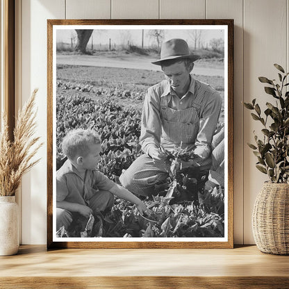Farm Workers and Son in Woodville California 1942