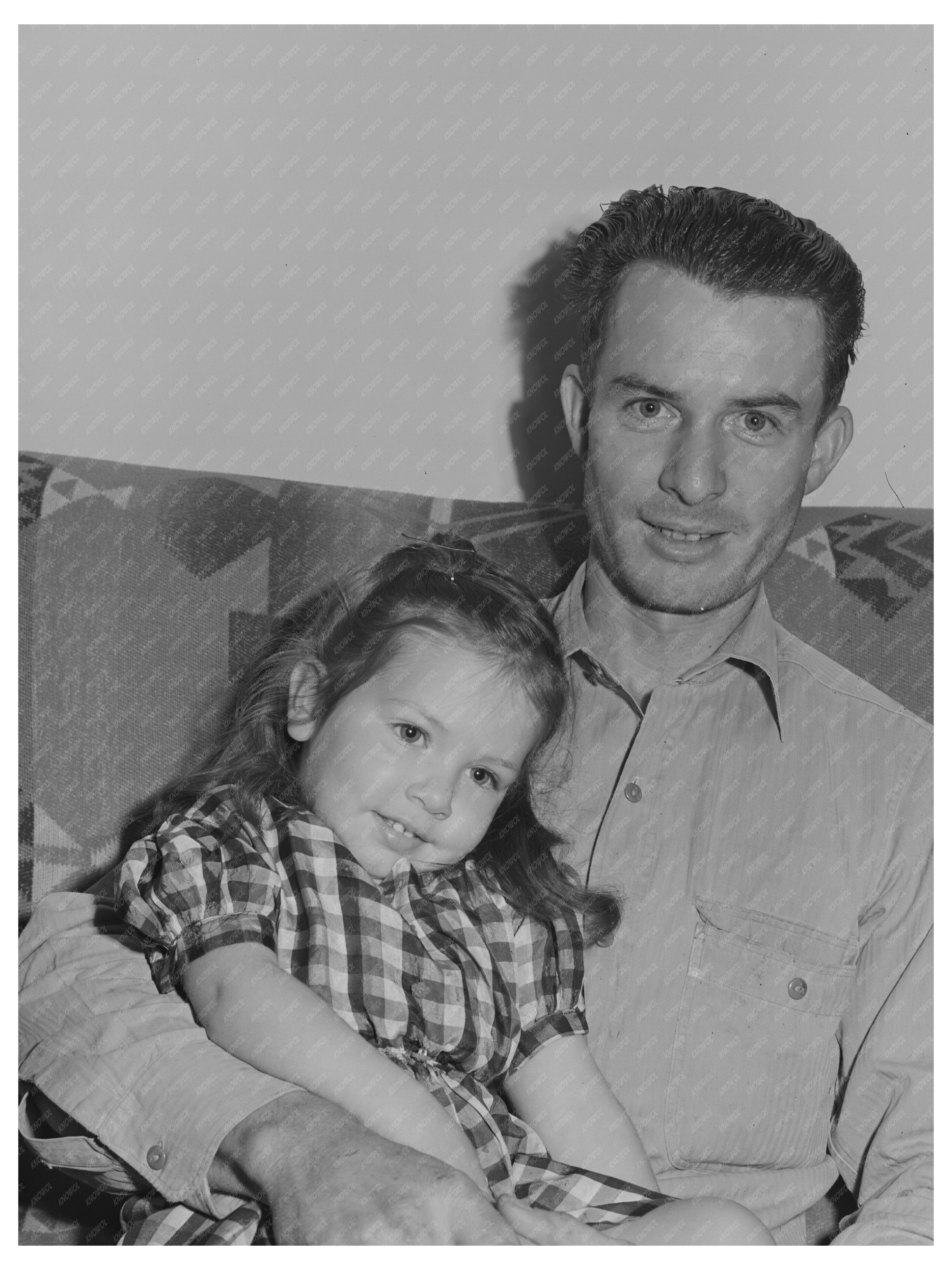 Man and Daughter at Camelback Farms 1942