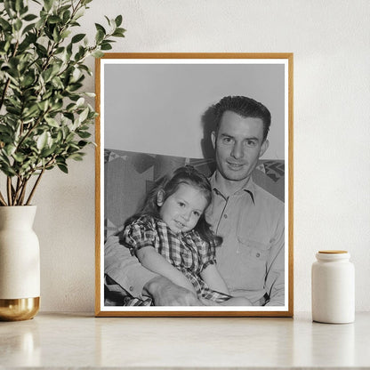 Man and Daughter at Camelback Farms 1942