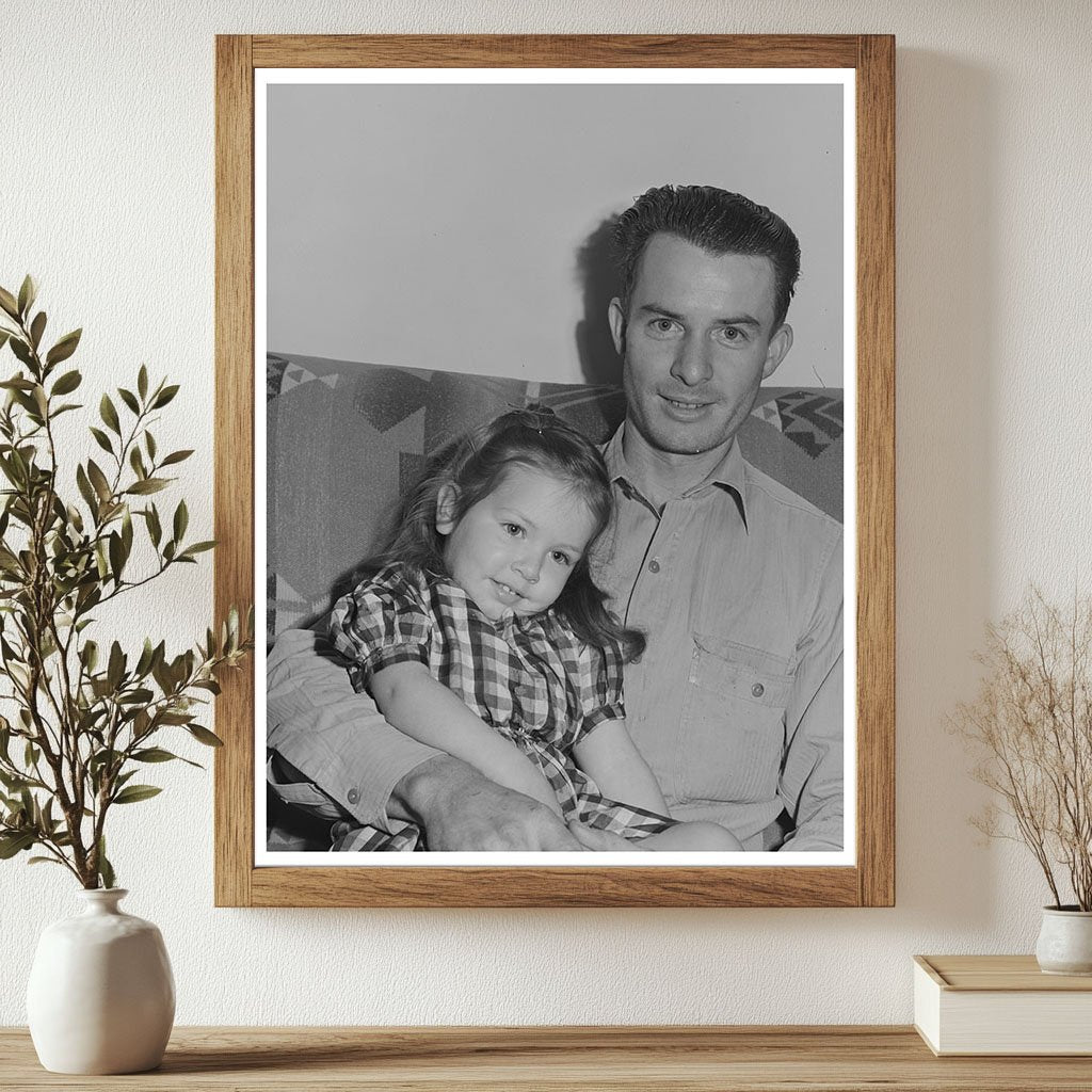 Man and Daughter at Camelback Farms 1942