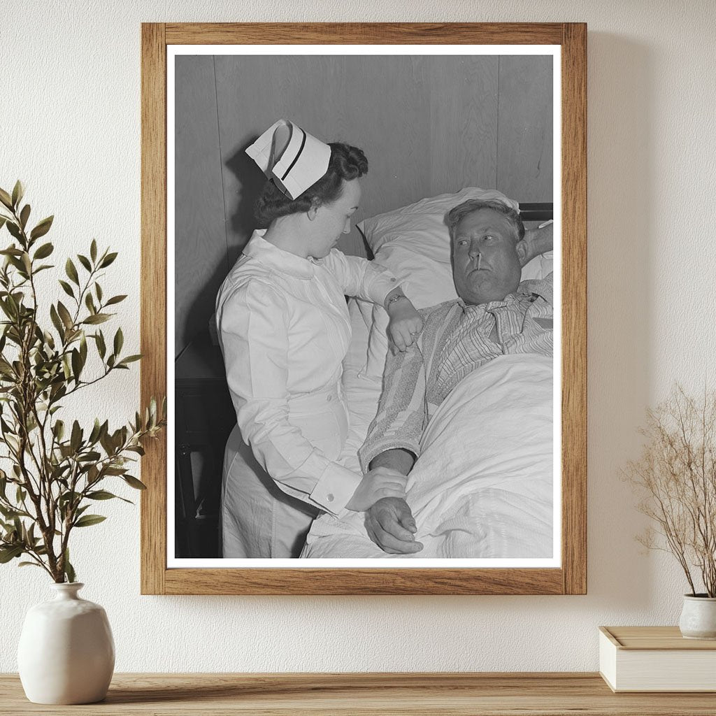 Nurse Taking Patients Temperature at Cairns General Hospital 1942