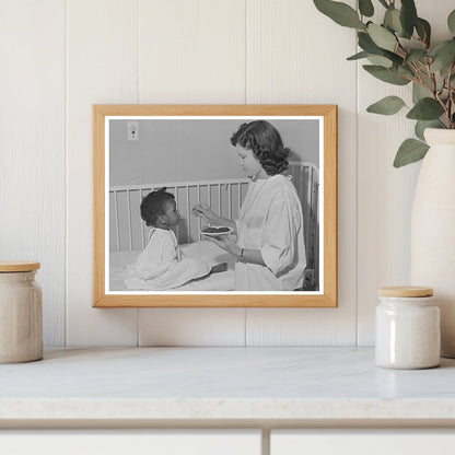 Young Girl Feeds Patient at Cairns General Hospital 1942