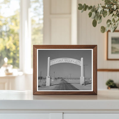 Yuma County Arizona Sign March 1942 Vintage Photo