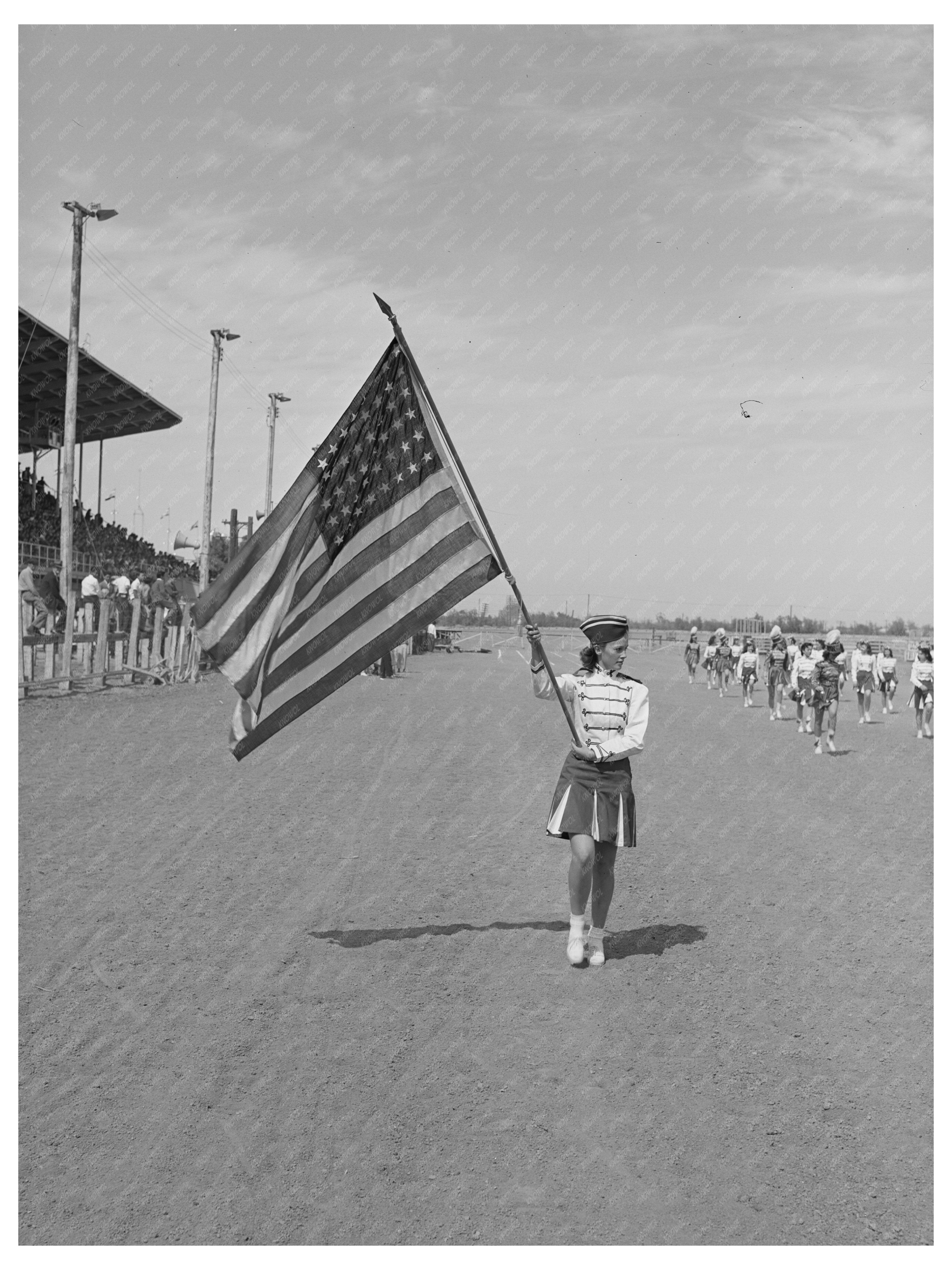 Drum Majorette at Imperial County Fair March 1942