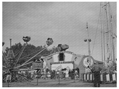 Imperial County Fair Midway March 1942 Vintage Photo