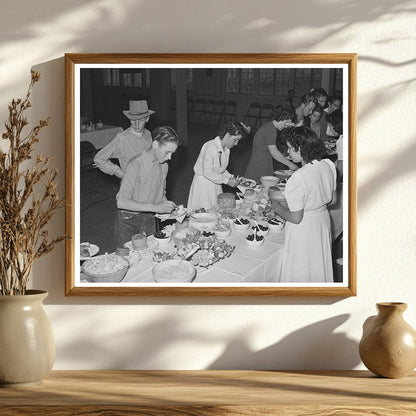 Dinner at FSA Farm Workers Community Yuma Arizona 1942