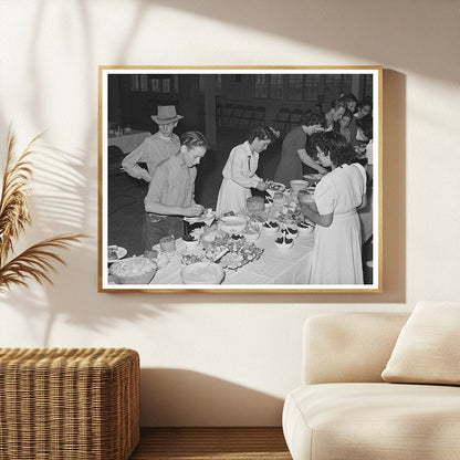 Dinner at FSA Farm Workers Community Yuma Arizona 1942