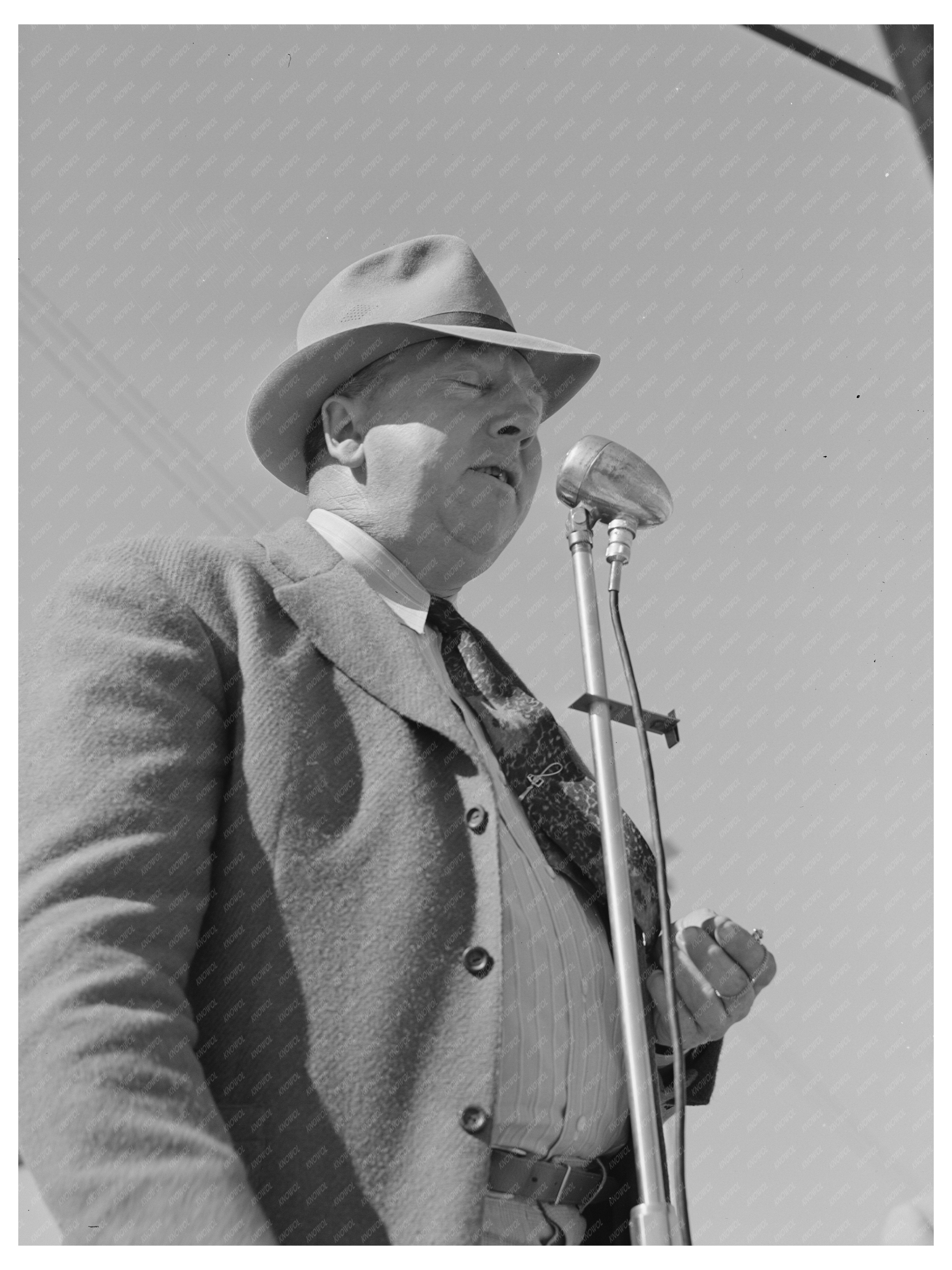 Farm Bureau Day Speaker at Imperial County Fair 1942