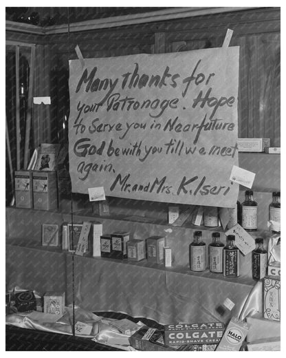 1942 Vintage Photo of Japanese American Store Sign in LA