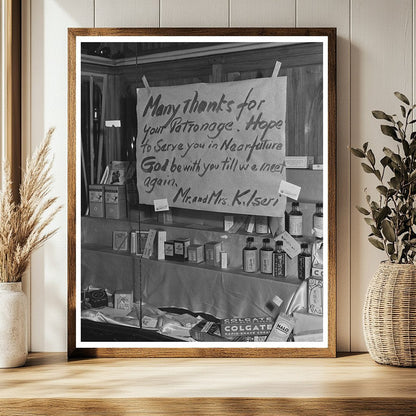 1942 Vintage Photo of Japanese American Store Sign in LA