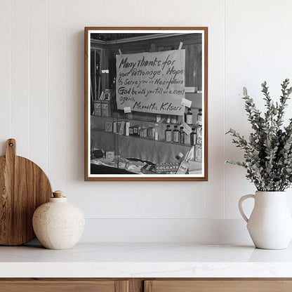 1942 Vintage Photo of Japanese American Store Sign in LA