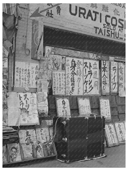 Japanese Store in Little Tokyo Los Angeles 1942