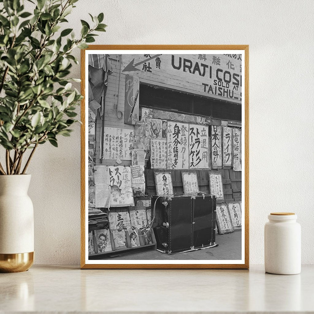 Japanese Store in Little Tokyo Los Angeles 1942