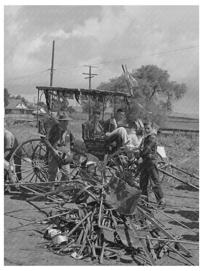 Schoolchildren Collect Scrap Metal San Juan Bautista 1942