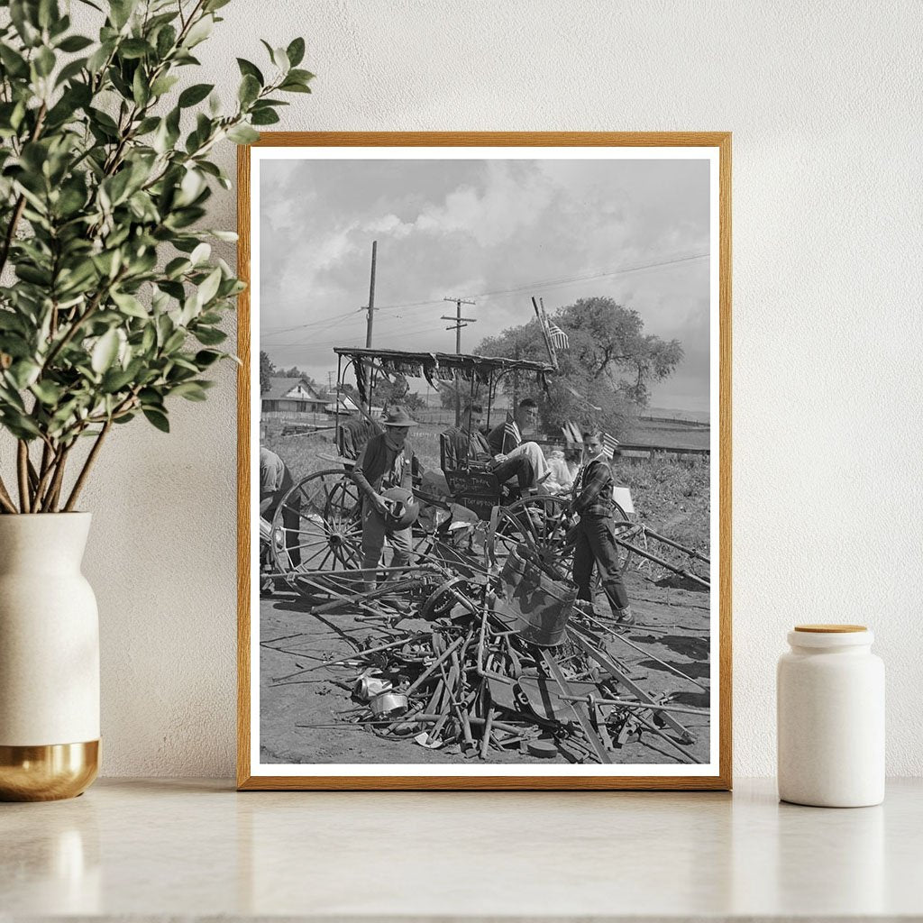 Schoolchildren Collect Scrap Metal San Juan Bautista 1942