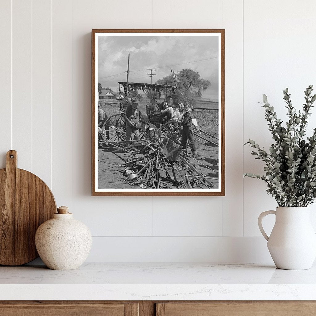 San Juan Bautista Schoolchildren Gather Scrap Metal 1942