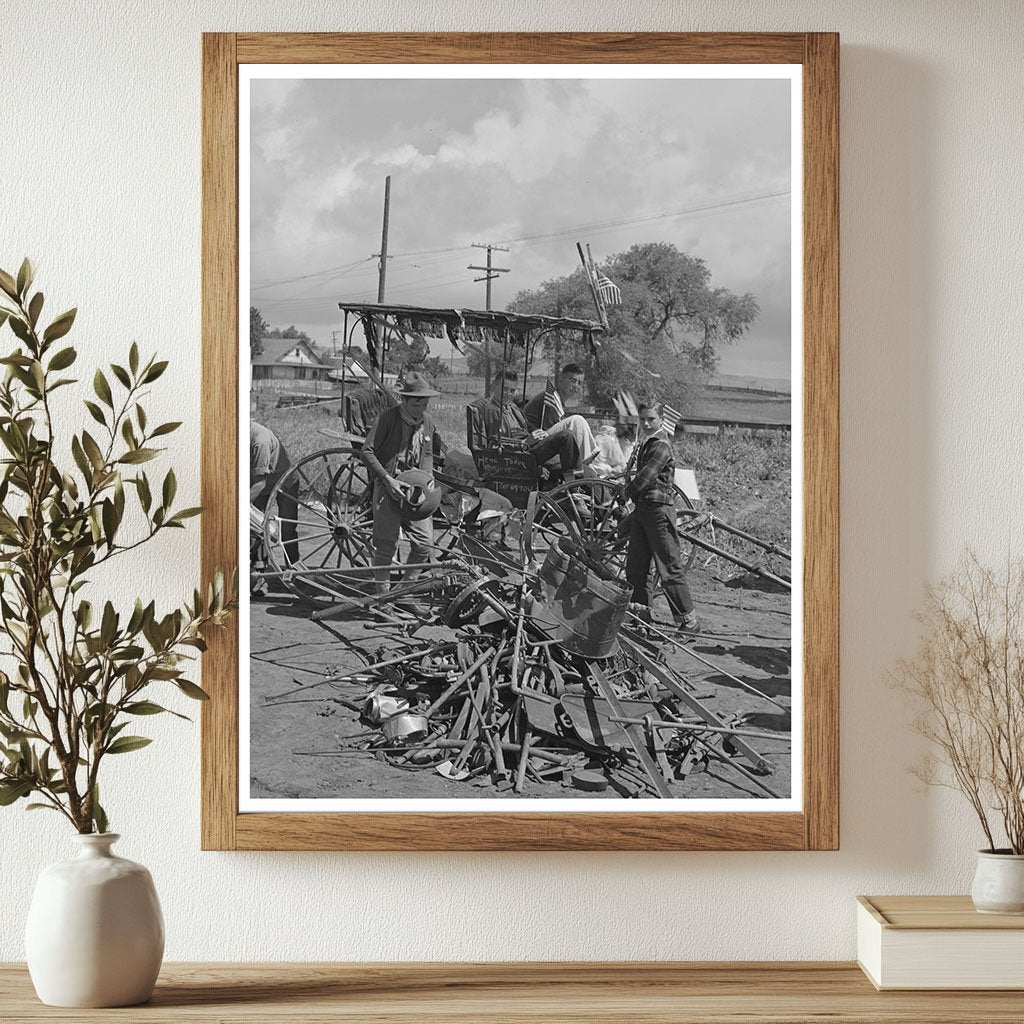 Schoolchildren Collect Scrap Metal San Juan Bautista 1942