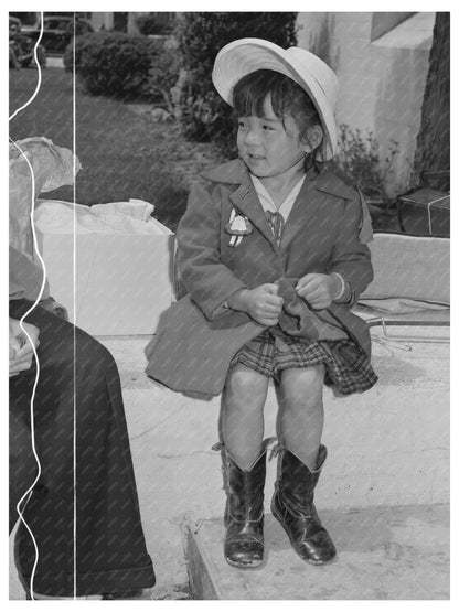 Japanese-American Child in Salinas California May 1942