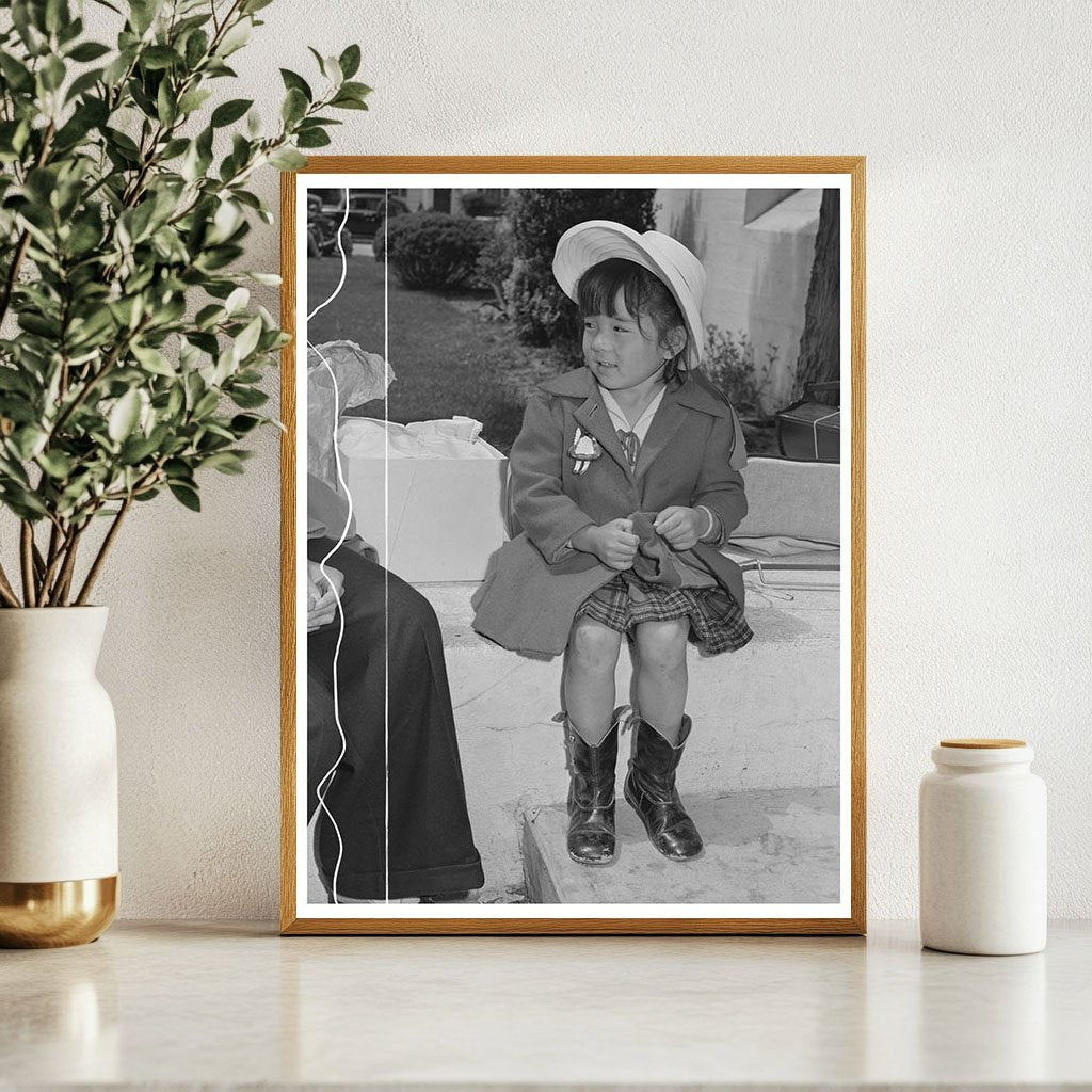 Japanese-American Child in Salinas California May 1942