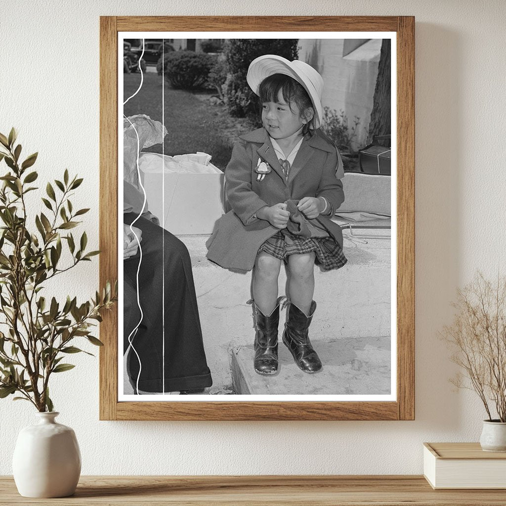 Japanese-American Child in Salinas California May 1942