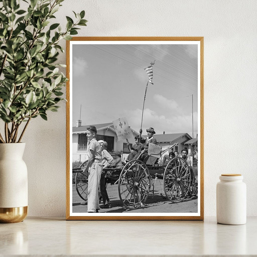 San Juan Bautista Schoolchildren Collect Scrap Metal May 1942