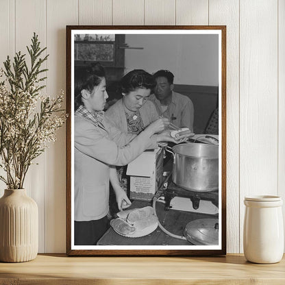 Japanese-American Girls Prepare Lunch in 1942 California