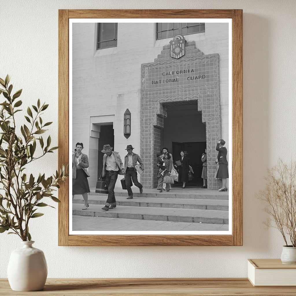 Japanese-Americans Departing Salinas May 1942 Photo