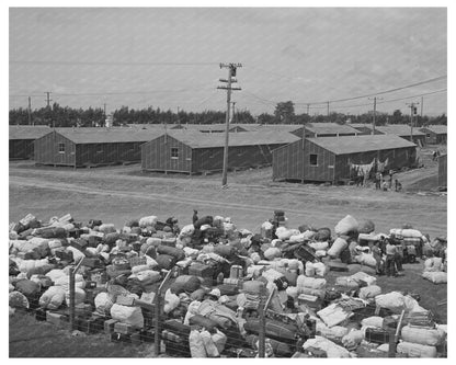 Japanese-Americans Arrive at Salinas Reception Center 1942