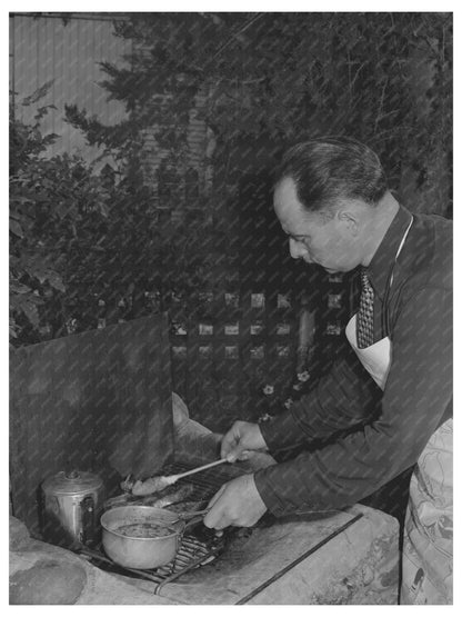 Barbecue in Turlock California May 1942