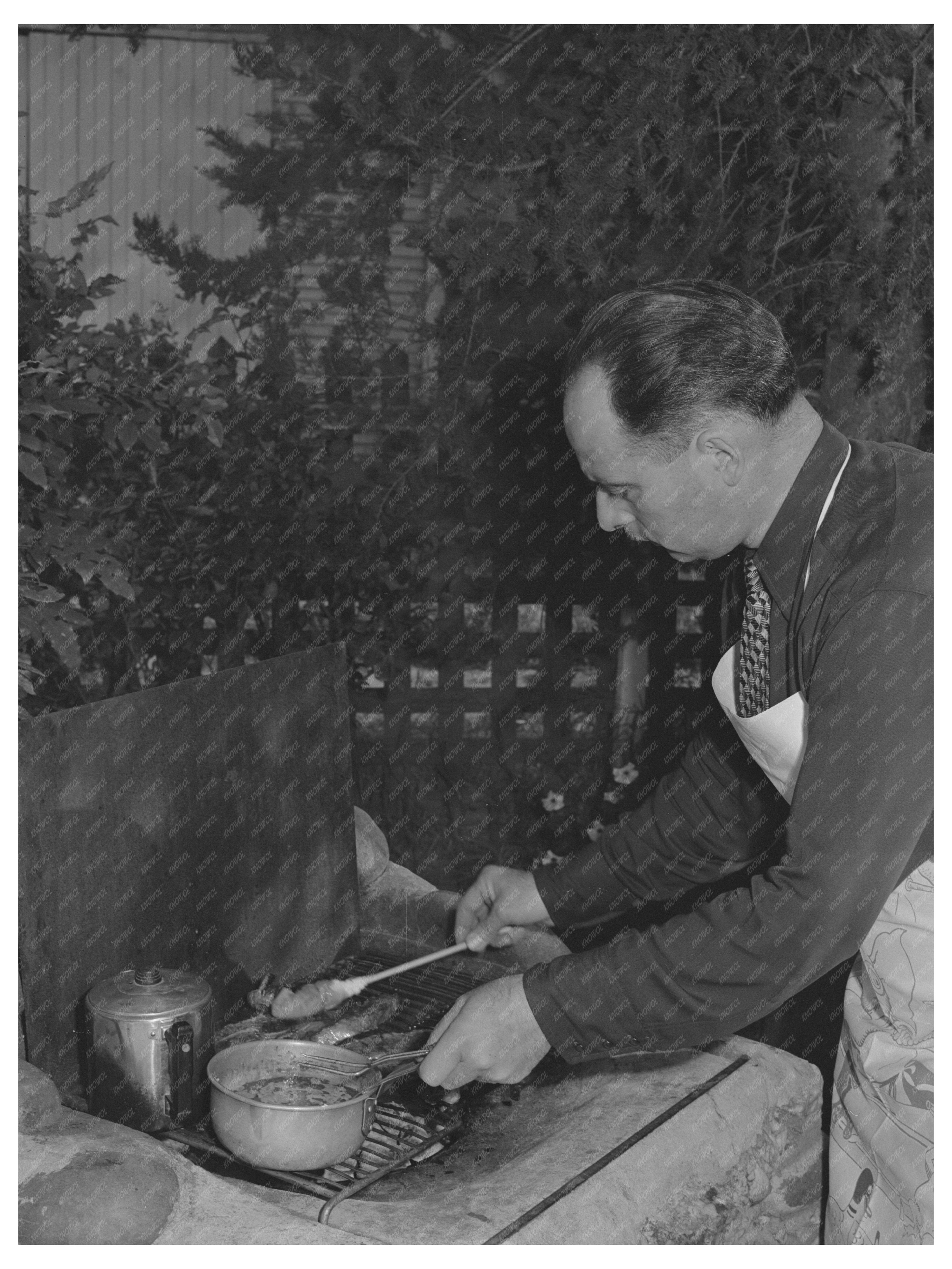 Barbecue in Turlock California May 1942