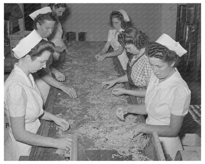 Dehydrated Cabbage Inspection Turlock California June 1942