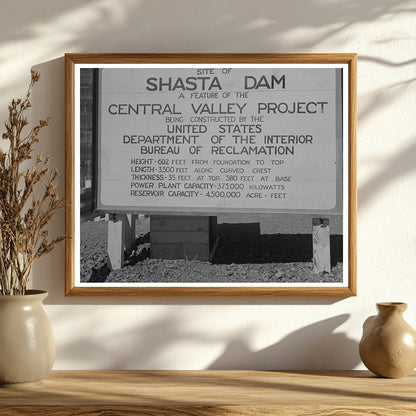 Shasta Dam Vintage Photo June 1942 FSA OWI Collection