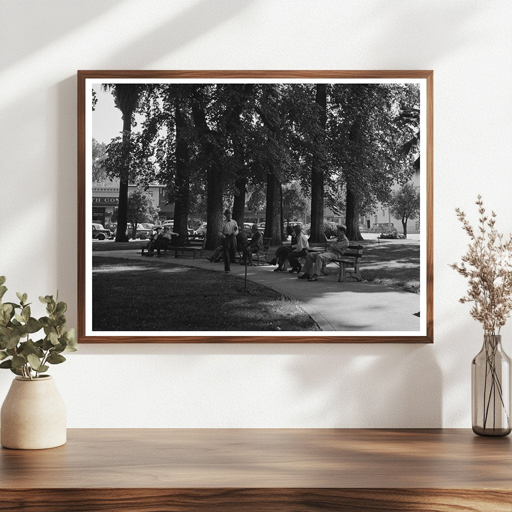 City Park in Chico California June 1942 Vintage Photograph