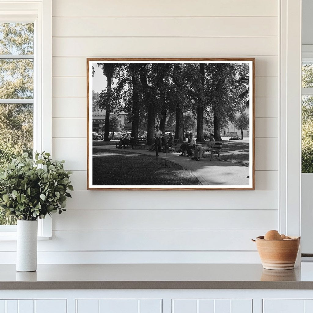 City Park in Chico California June 1942 Vintage Photograph