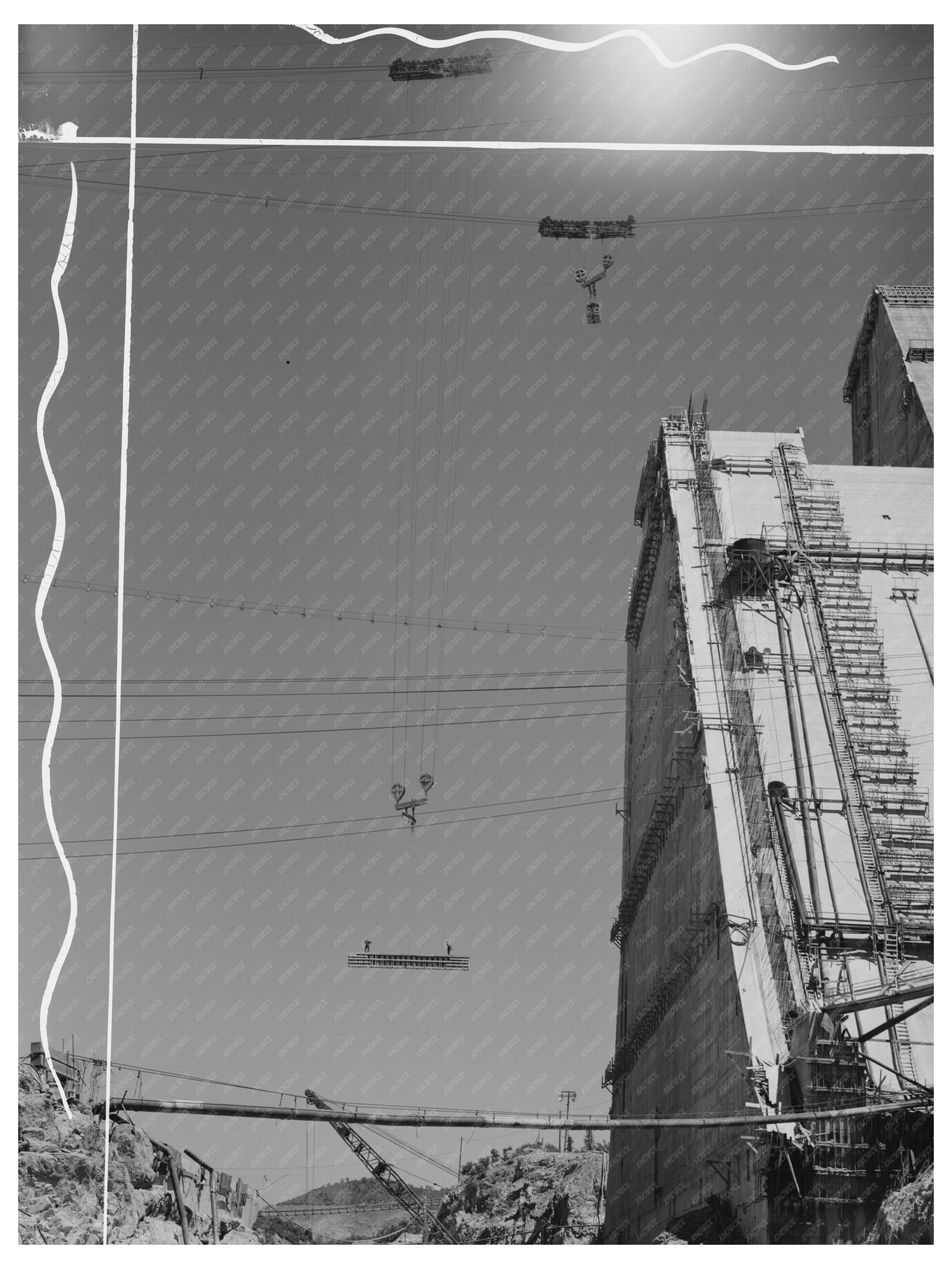 Shasta Dam Construction Shasta County California June 1942