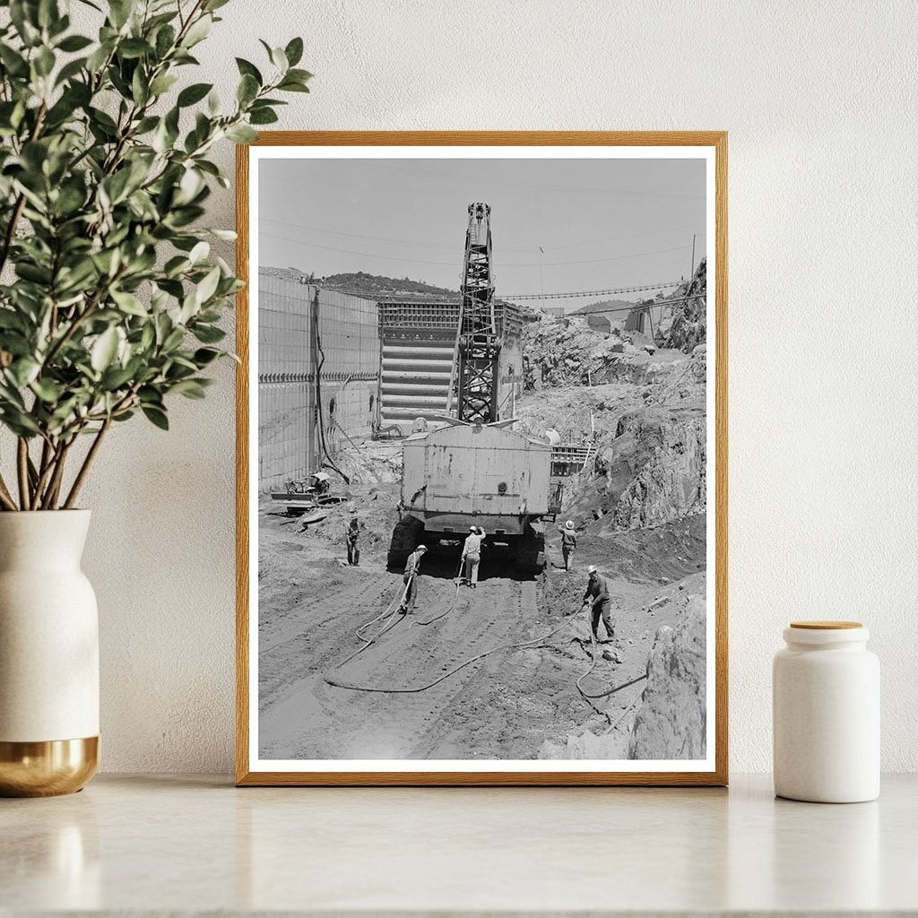 Shasta Dam Construction Steam Shovel June 1942