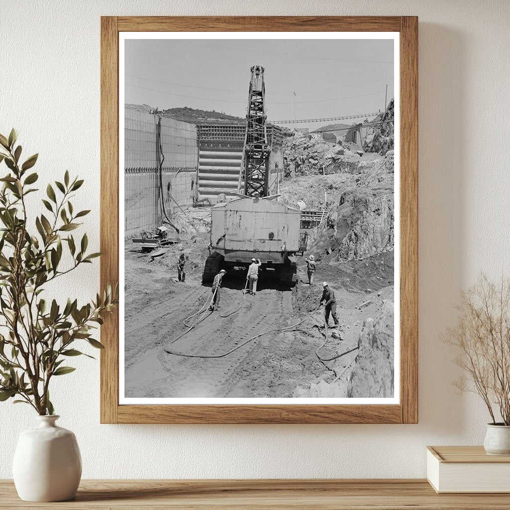 Shasta Dam Construction Steam Shovel June 1942