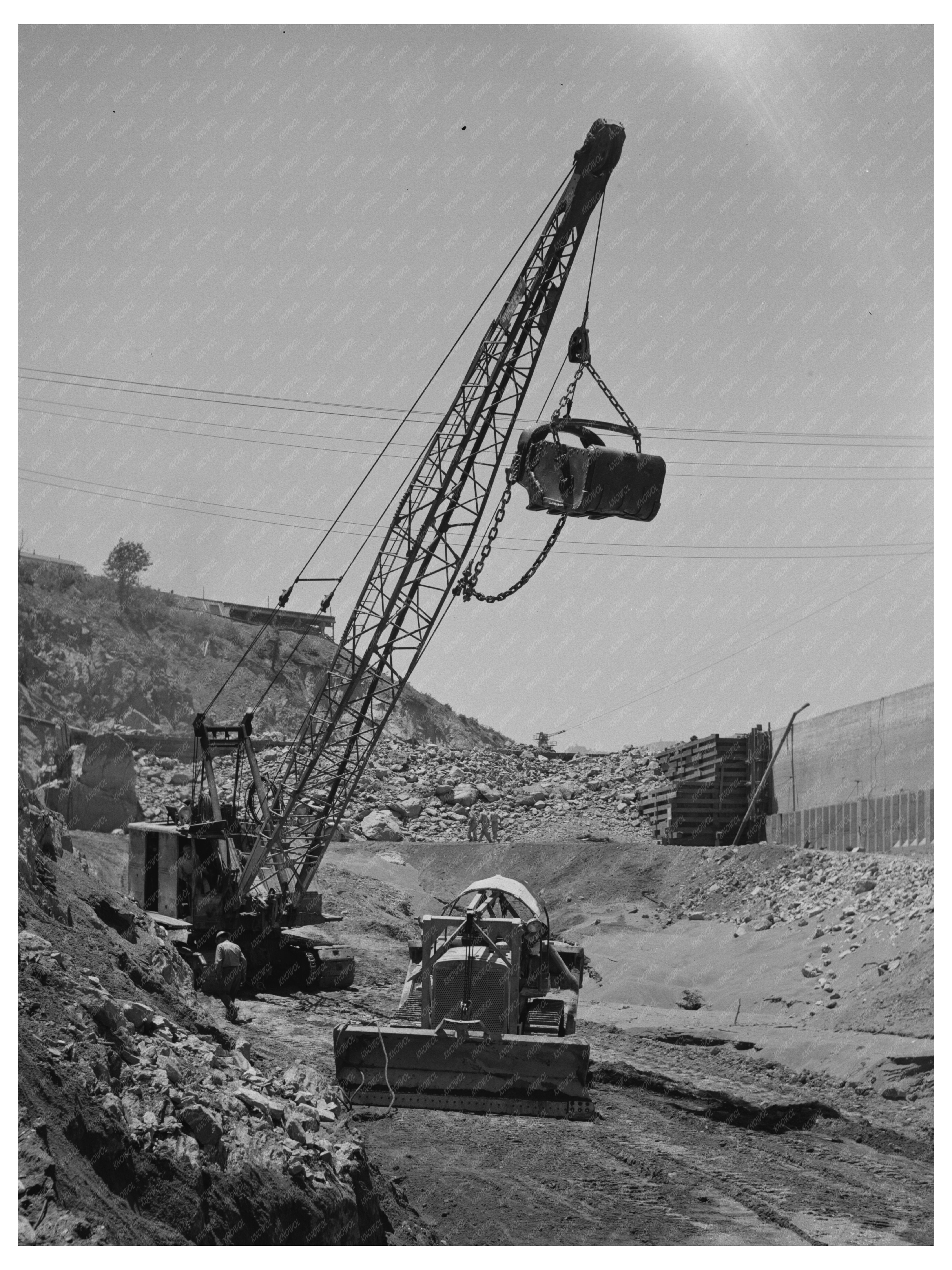 Excavation Work at Shasta Dam June 1942