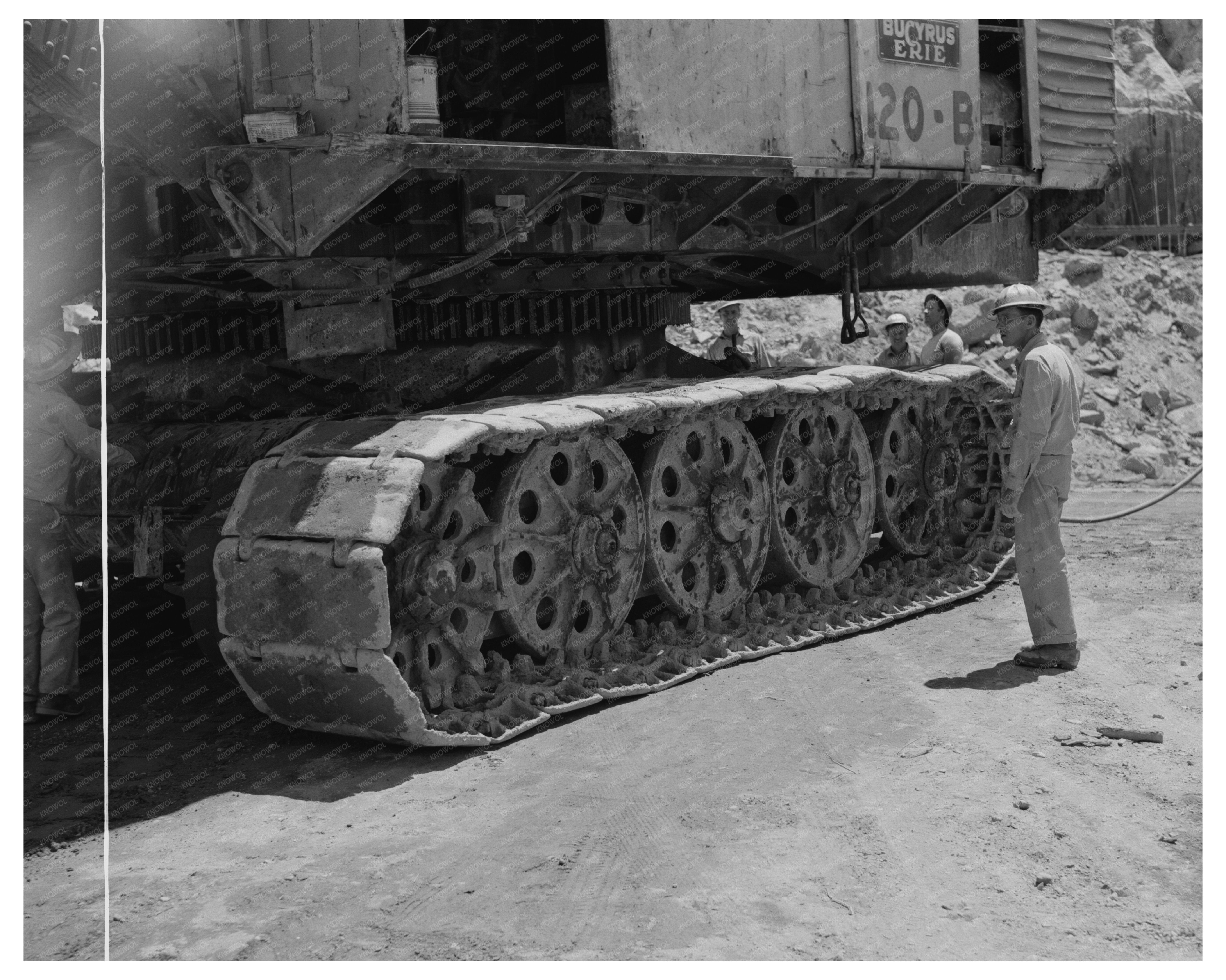 Shasta Dam Excavation Steam Shovel Tracks June 1942